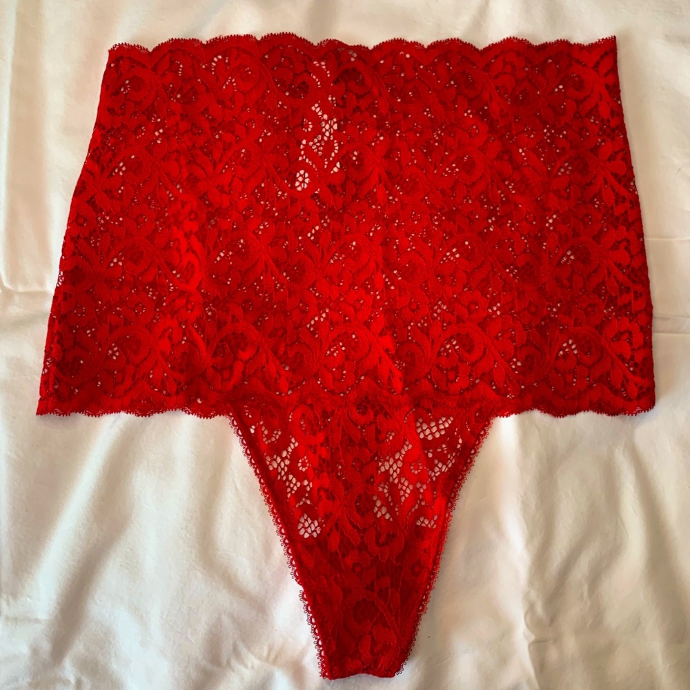 Victorias Secret High-waist Body by Victoria Lace Thong Panty